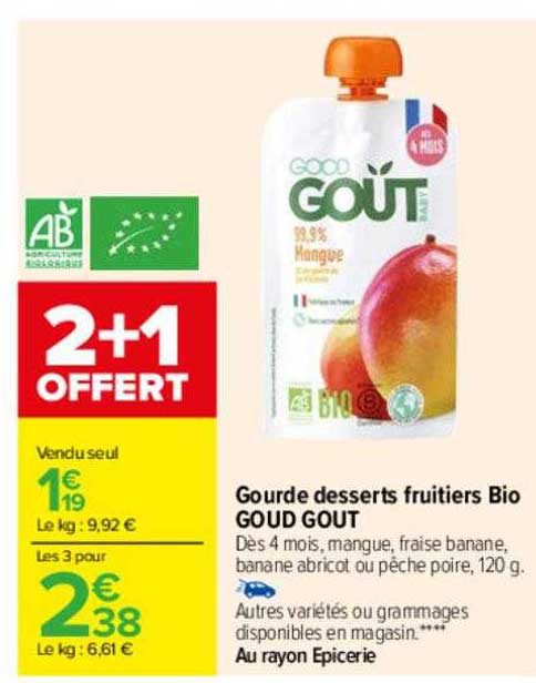 Gourde Desserts Fruitiers Bio Good Goût