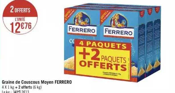 graine de couscous moyen ferrero