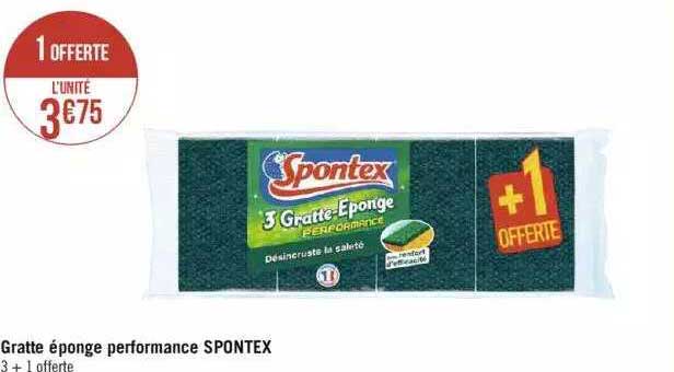 gratte éponge performance spontex
