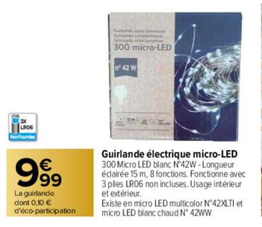 guirlande électrique micro-led