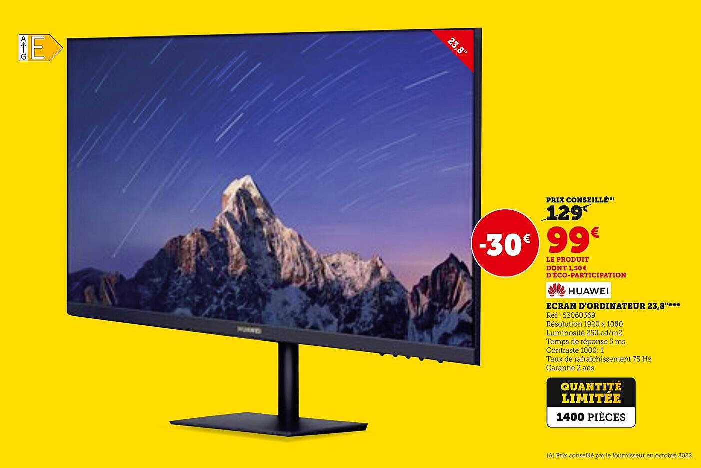 huawei écran d'ordinateur 23.8"