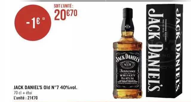 jack daniel's old n°7 40% vol