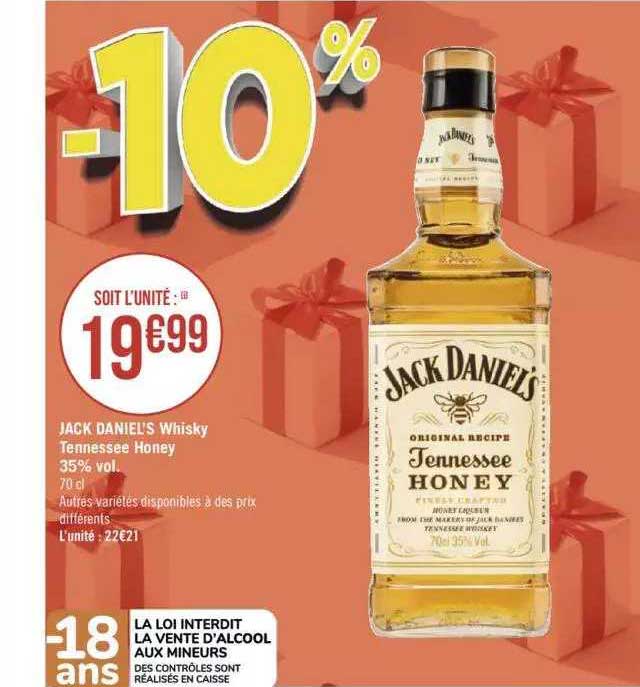 jack daniel's whisky tennessee honey