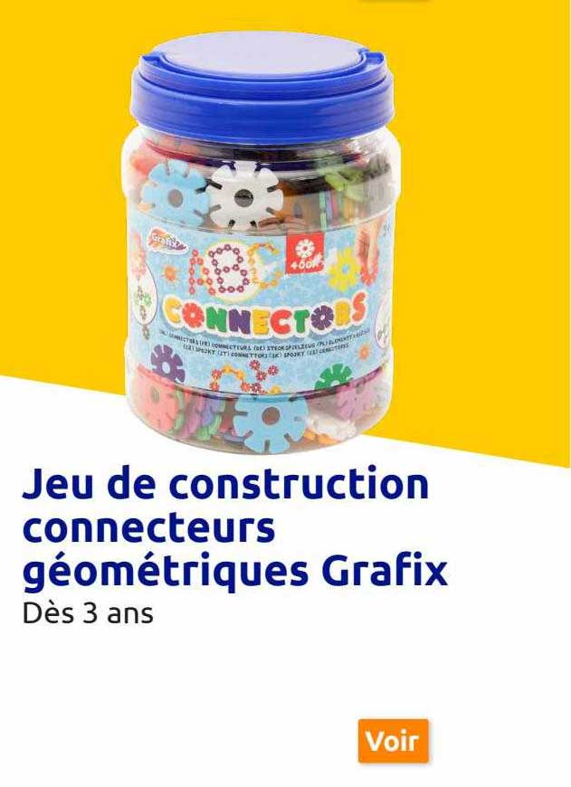 jeu de construction connecteurs géométriques grafix
