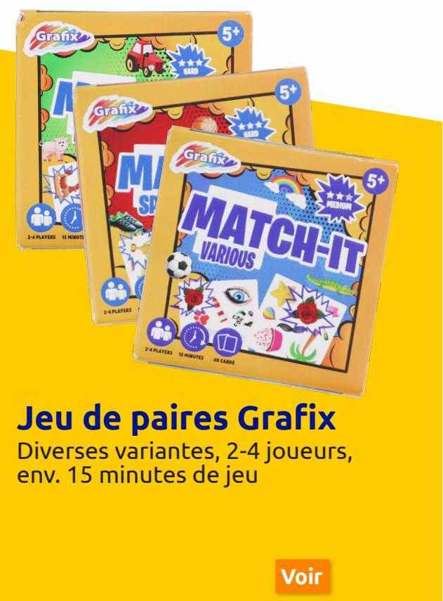 Jeu De Paires Grafix