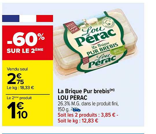 la brique pur brebis lou pérac
