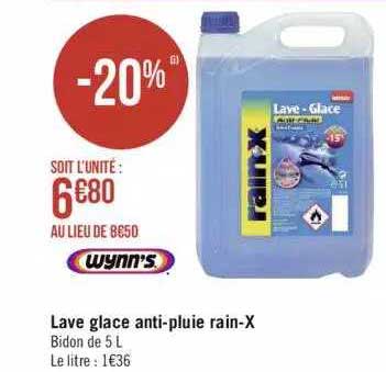 lave glace anti-pluie rain-X wynn's