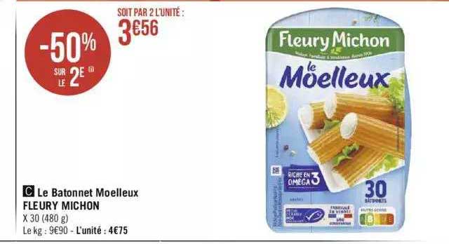 le batonnet moelleux fleury michon