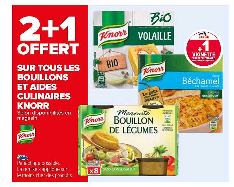 les bouillons et aides culinaires knorr