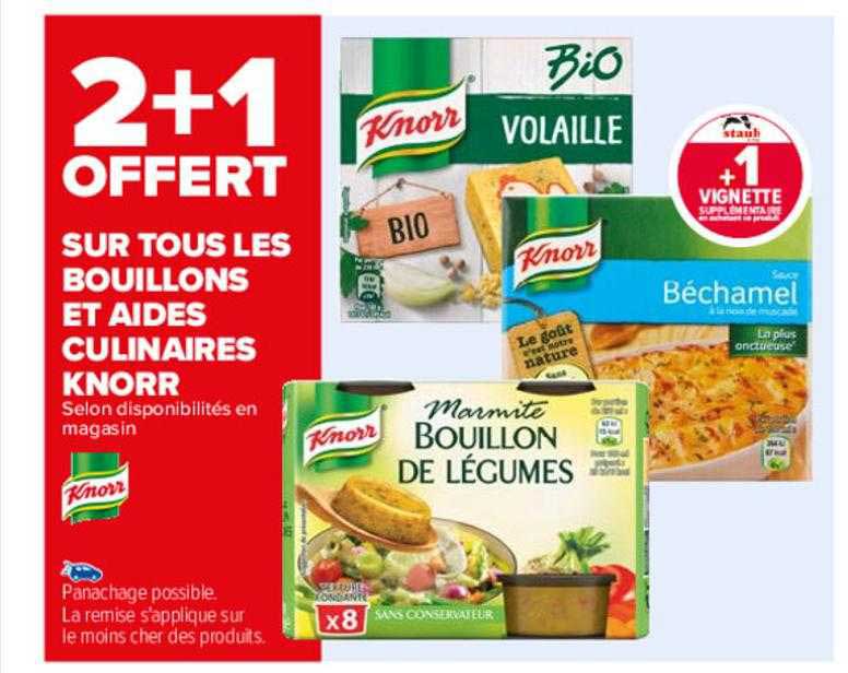 les bouillons et aides culinaires knorr