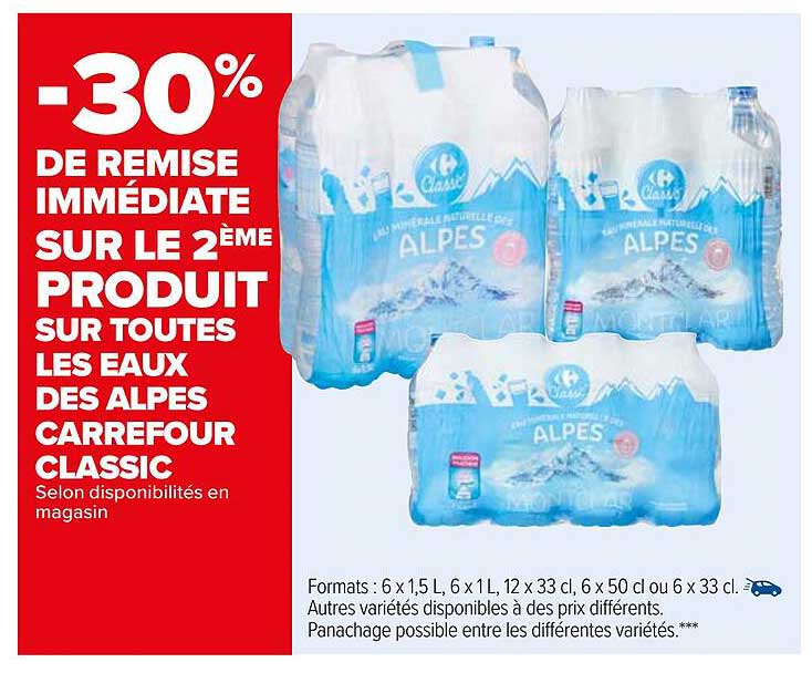 les eaux des alpes carrefour classic'