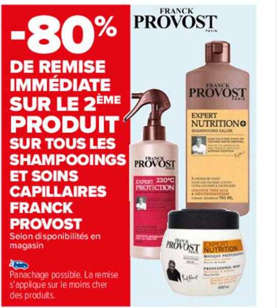 les shampooings et soins capillaires franck provost