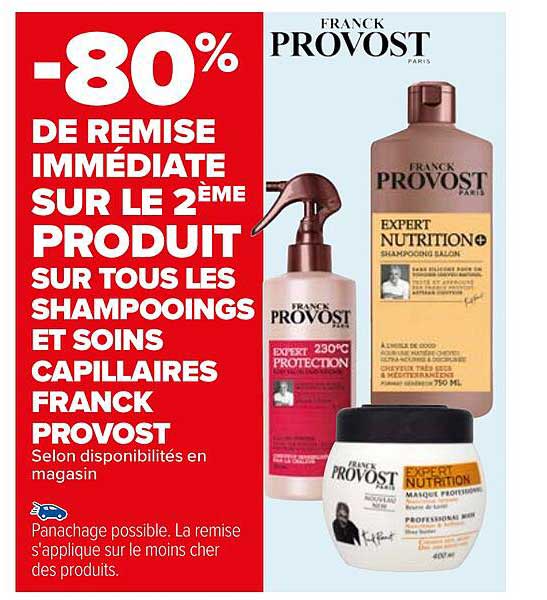 les shampooings et soins capillaires franck provost