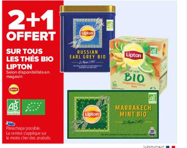 Les Thés Bio Lipton