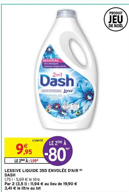 lessive liquide 35d envolée d'air dash