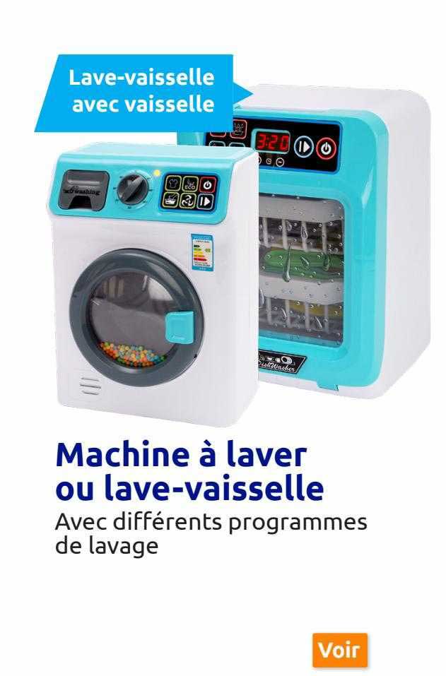 machine à laver ou lave-vaisselle