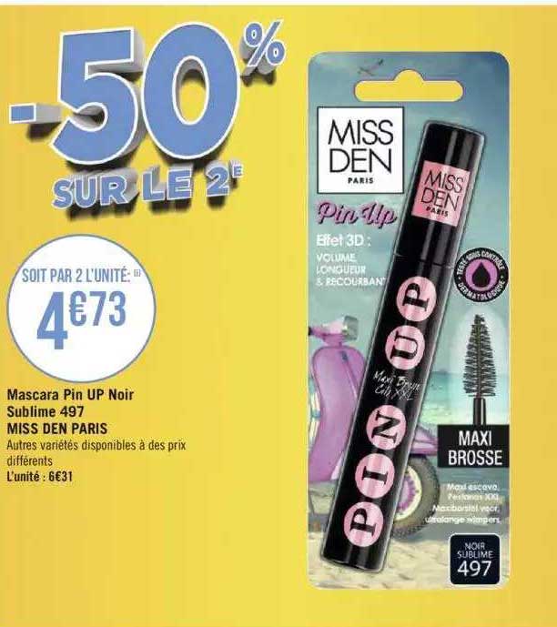 mascara pin up noir sublime 497 miss den paris