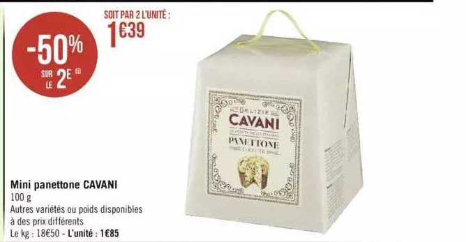 mini panettone cavani