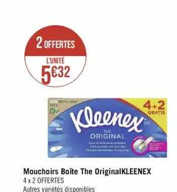 Mouchoirs Boîte The Original Kleenex