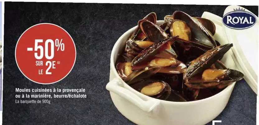 Moules Cuisinées à La Provençale Ou à La Marinière, Beurre Or échalote