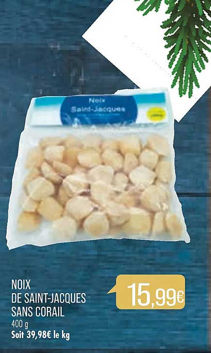 noix se saint-jacques sans corail