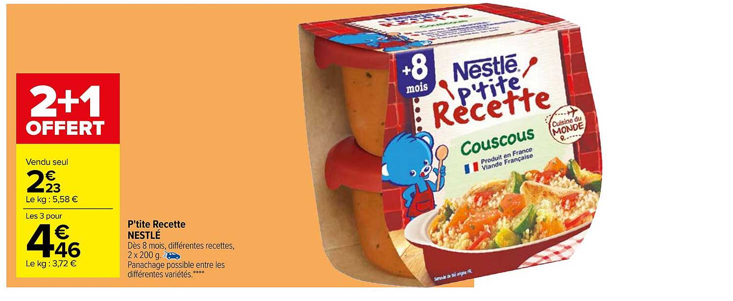 p'tite recette nestlé