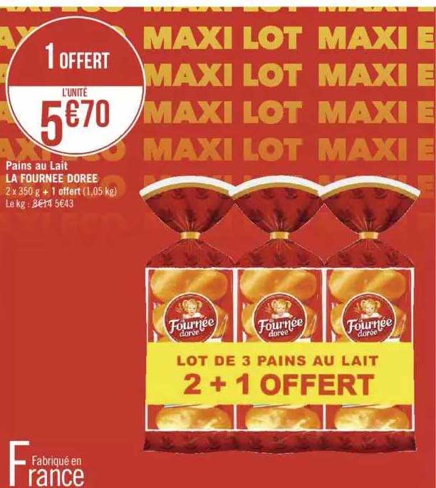 pains au lait la fournée dorée