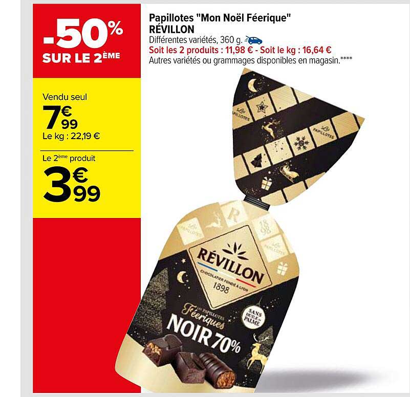 papillotes "mon noël féerique" révillon