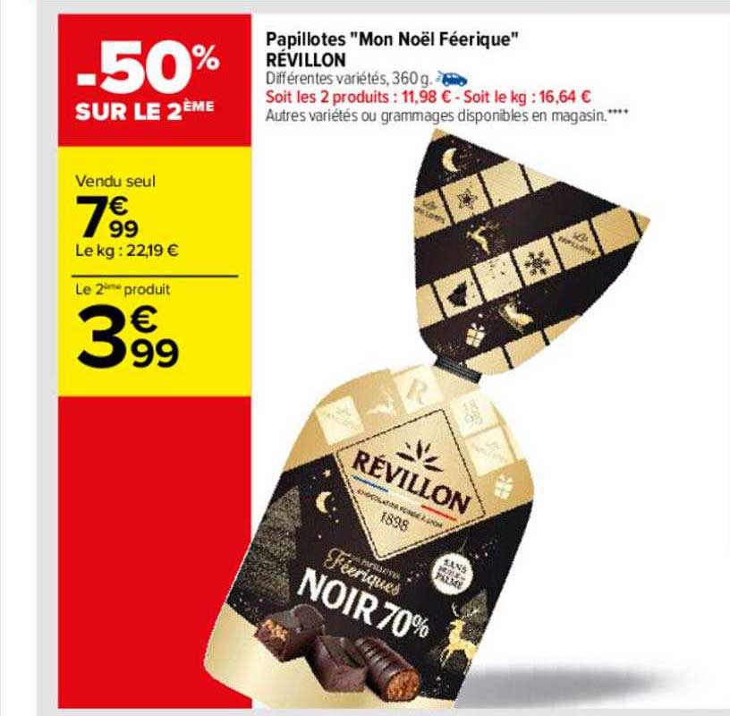 papillotes "mon noël féerique" révillon