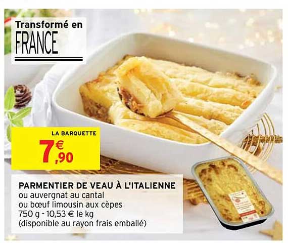 parmentier de veau à l'italienne