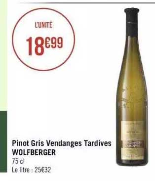 pinot gris vendanges tardives wolfberger