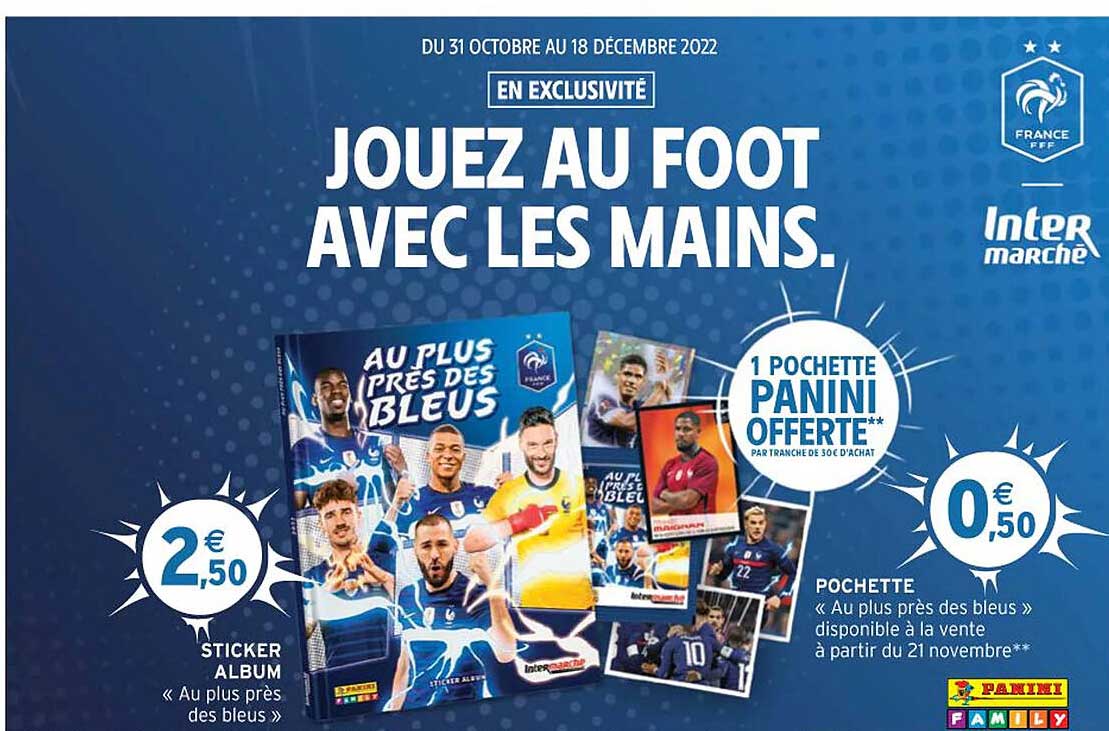 pochette ou sticker album "au plus près des bleus"