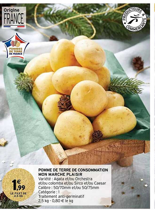 pomme de terre de consommation mon marché plaisir