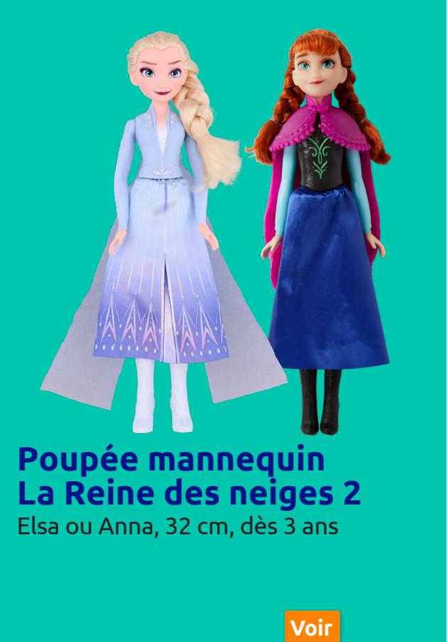 poupée mannequin la reine des neiges 2