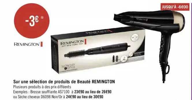 Remington Sur Une Sélection De Produits De Beauté