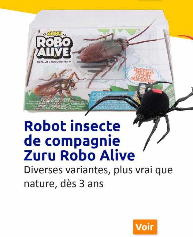 robot insecte de compagnie zuru robo alive