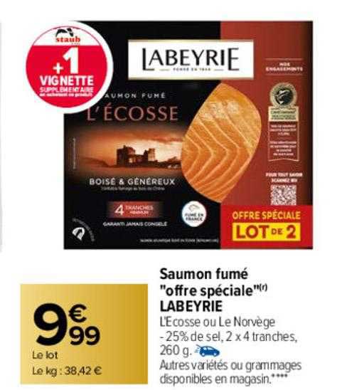 Saumon Fumé "offre Spéciale" Labeyrie