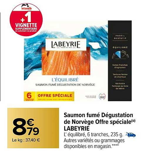 Saumon Fumé Dégustation De Norvège Offre Spéciale Labeyrie