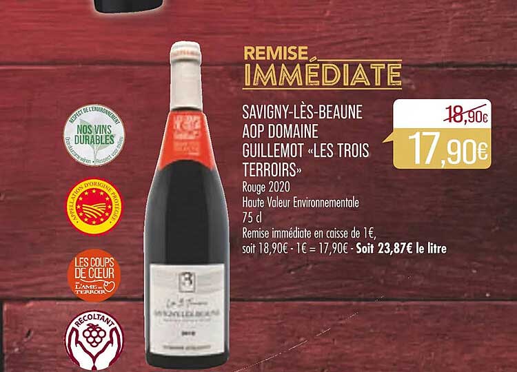 savigny-lès-beaune aop domaine guillemot „les trois terroirs“