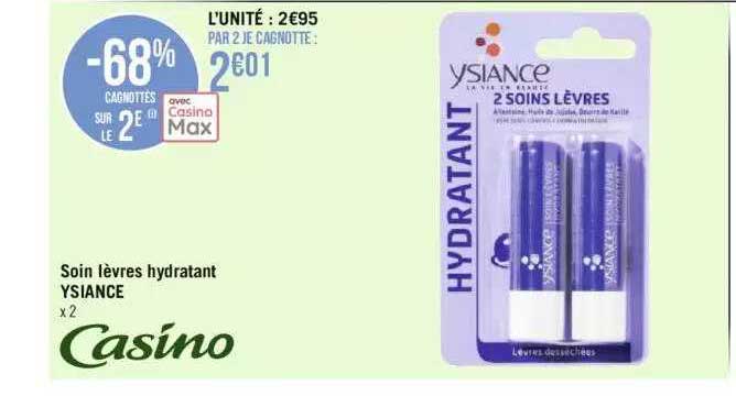 soin lèvres hydratant ysiance