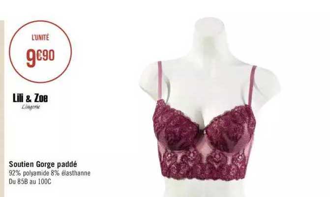 soutien gorge paddé