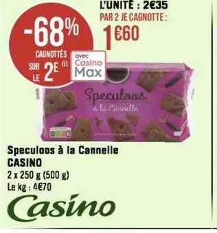Speculoos à La Cannelle Casino
