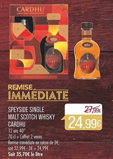 speyside single malt scotch whisky cardhu