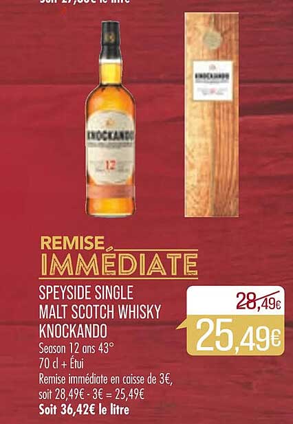speyside single malt scotch whisky knockando