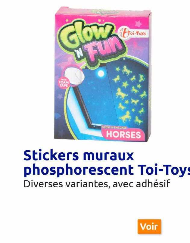 stickers mureaux phosphorescent toi-toys