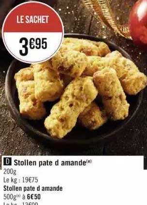 stollen pate d'amande