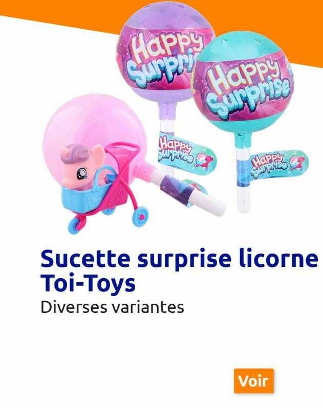 sucette surprise licorne toi-toys