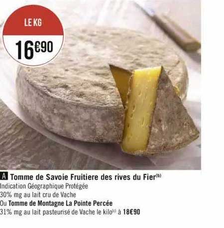 tomme de savoie fruitière des rives du fier