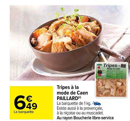 Tripes à La Mode De Caen Paillard