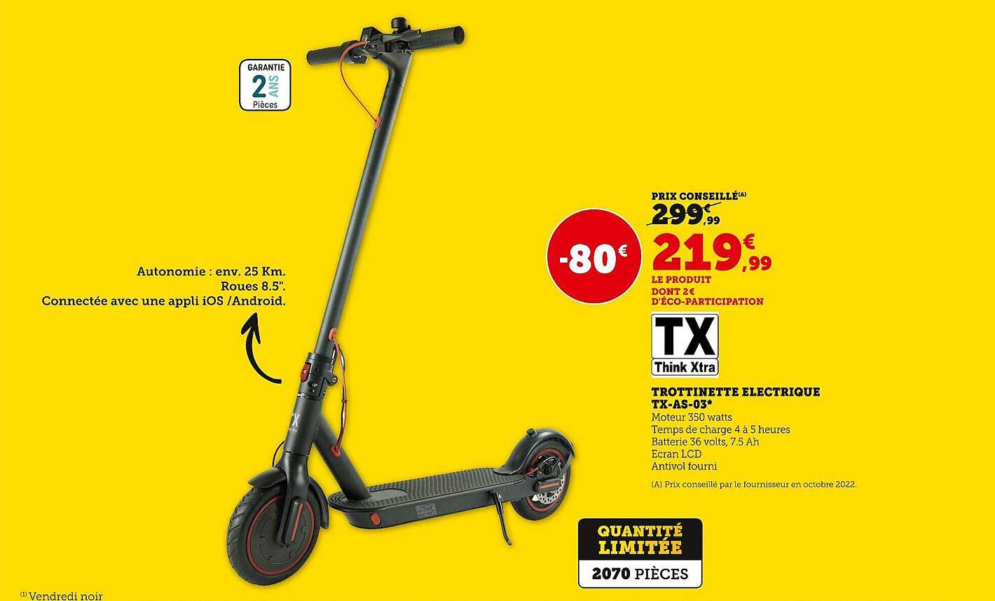 trottinette électrique tx-as-03 think xtra